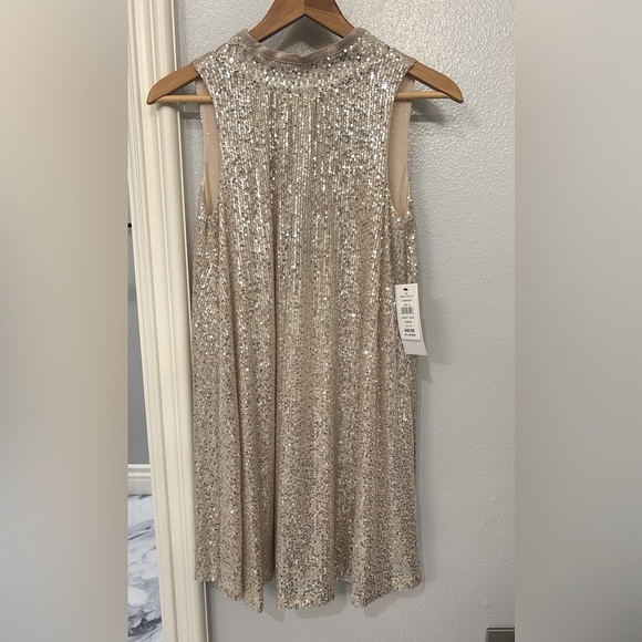 Design 365 Back Tie Sequin Mini Dress - Picture 3 of 8